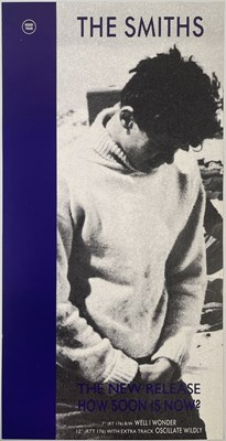 Lot 92 - THE SMITHS - ORIGINAL ROUGH TRADE PROMO POSTER FOR 'HOW SOON IS NOW'.