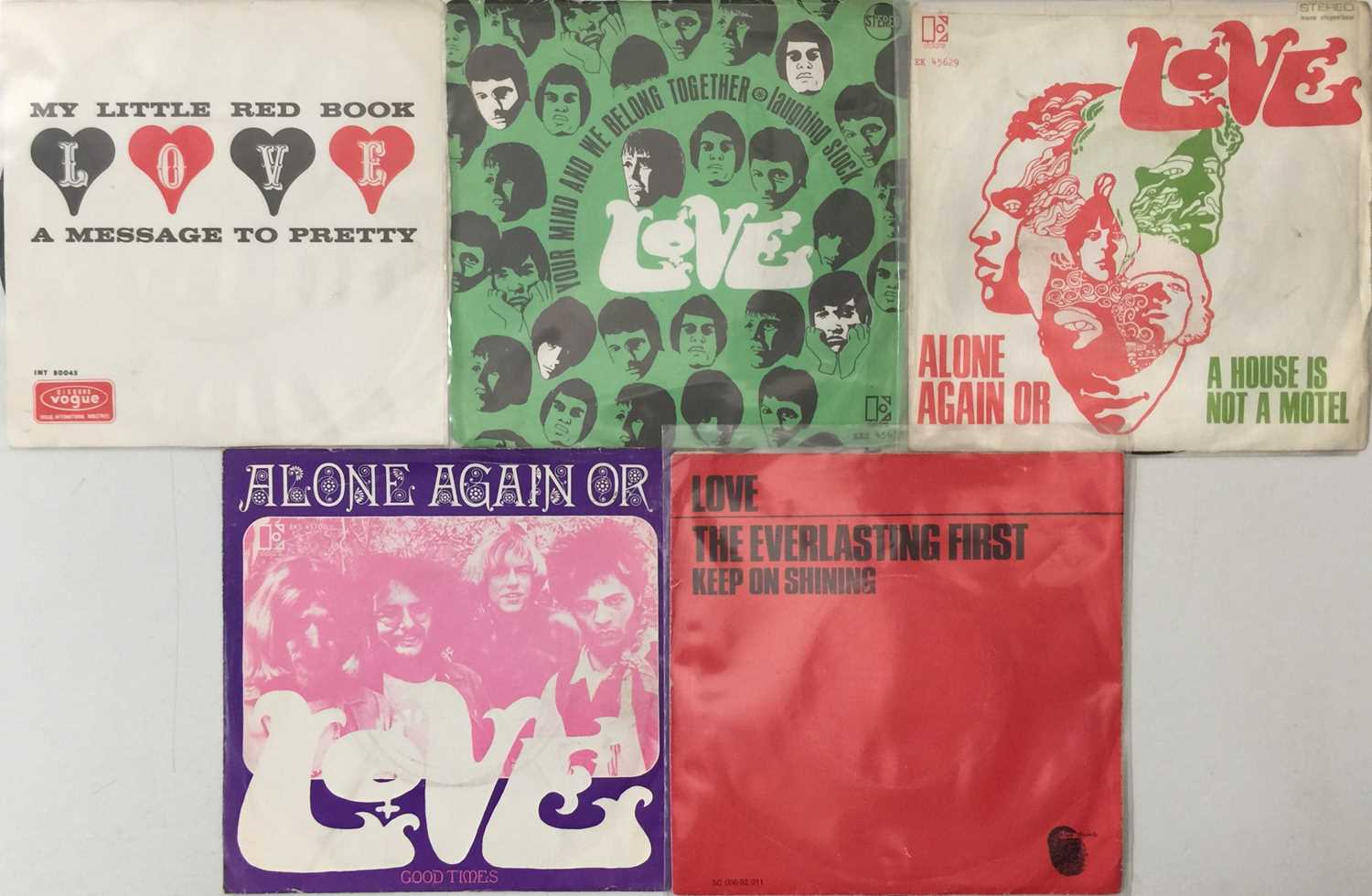 Lot 111 - LOVE - DUTCH 7" PICTURE SLEEVE RARITIES
