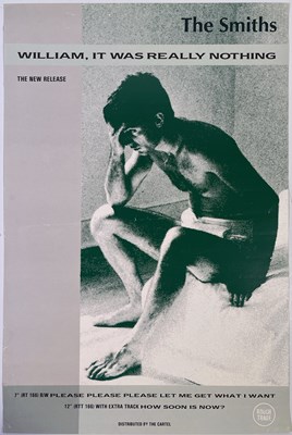 Lot 89 - THE SMITHS - ORIGINAL ROUGH TRADE PROMO POSTER FOR 'WILLIAM, IT WAS REALLY NOTHING'.