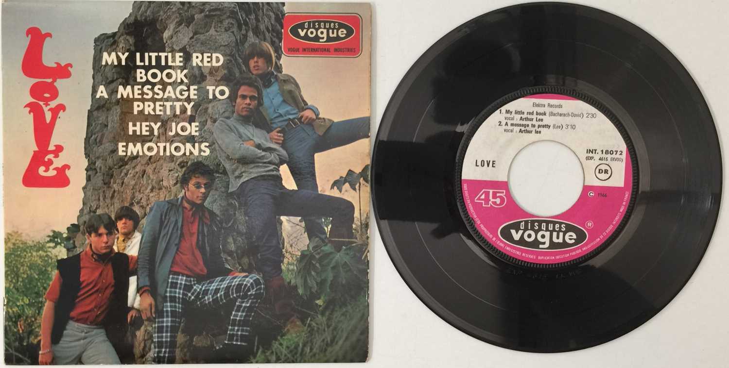 Lot 113 - LOVE - MY LITTLE RED BOOK EP (ORIGINAL FRENCH COPY - DISQUES VOGUE INT 18072)