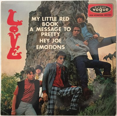 Lot 113 - LOVE - MY LITTLE RED BOOK EP (ORIGINAL FRENCH COPY - DISQUES VOGUE INT 18072)
