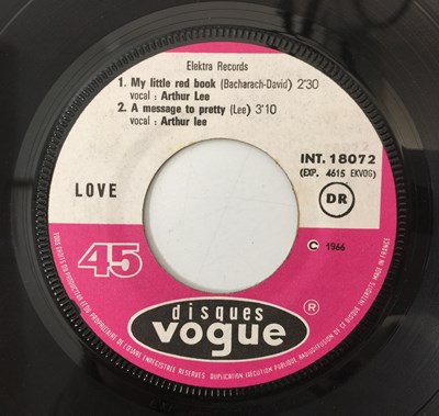 Lot 113 - LOVE - MY LITTLE RED BOOK EP (ORIGINAL FRENCH COPY - DISQUES VOGUE INT 18072)