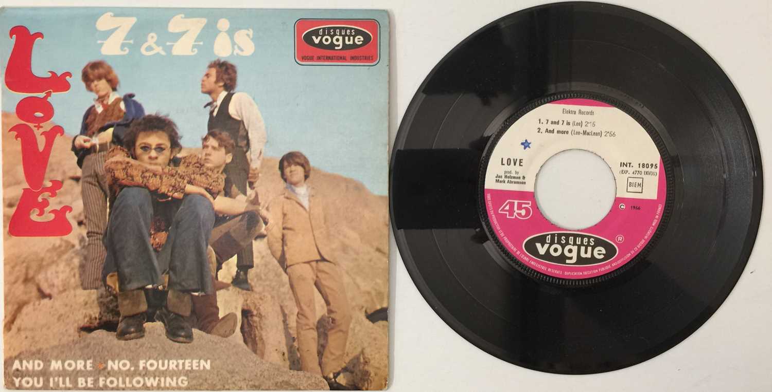 Lot 114 - LOVE - 7 AND 7 IS EP (ORIGINAL FRENCH COPY - DISQUES VOGUE - INT 18095)