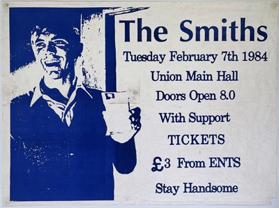 Lot 64 - THE SMITHS - ORIGINAL POSTER FOR THE CANCELLED 1984 HULL CONCERT.