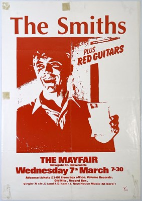 Lot 68 - THE SMITHS - ORIGINAL 1984 NEWCASTLE MAYFAIR CONCERT POSTER.