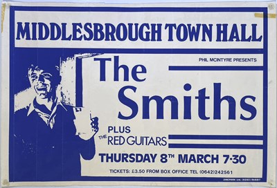 Lot 69 - THE SMITHS - 1984 MIDDLESBOROUGH TOWN HALL CONCERT POSTER.