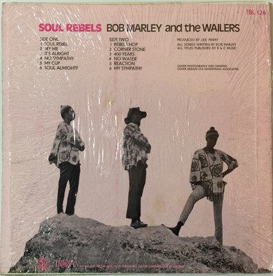 Lot 262 - BOB MARLEY AND THE WAILERS - SOUL REBELS LP (ORIGINAL JAMAICAN PRESSING - UPSETTER - TBL 126)