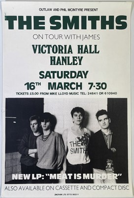 Lot 77 - THE SMITHS - ORIGINAL 1985 HANLEY CONCERT POSTER.