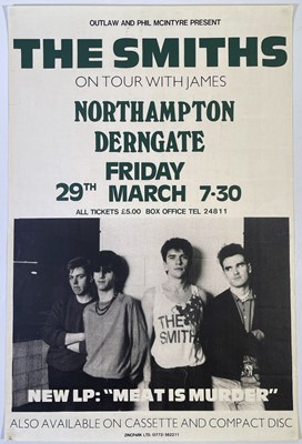 Lot 79 - THE SMITHS - ORIGINAL NORTHAMPTON 1985 CONCERT POSTER.