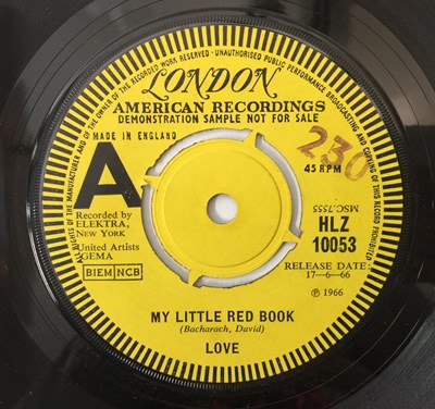 Lot 118 - LOVE - MY LITTLE RED BOOK C/W HEY JOE 7" (PROMO - LONDON RECORDS HLZ 10053)