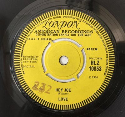 Lot 118 - LOVE - MY LITTLE RED BOOK C/W HEY JOE 7" (PROMO - LONDON RECORDS HLZ 10053)