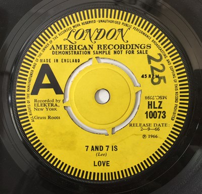 Lot 119 - LOVE - 7 AND 7 IS C/W No. FOURTEEN 7" (PROMO - LONDON HLZ 10073)