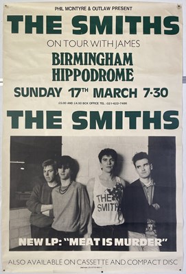 Lot 78 - THE SMITHS - ORIGINAL 1985 BIRMINGHAM HIPPODROME CONCERT POSTER.