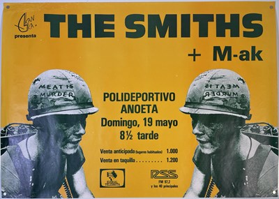 Lot 81 - THE SMITHS - 1985 POLIDEPORTIVO ANOETA CONCERT POSTER.