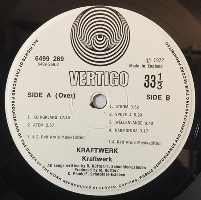 Lot 3 - KRAFTWERK - KRAFTWERK LP (ORIGINAL UK VERTIGO SWIRL PRESSING - 6641 077)