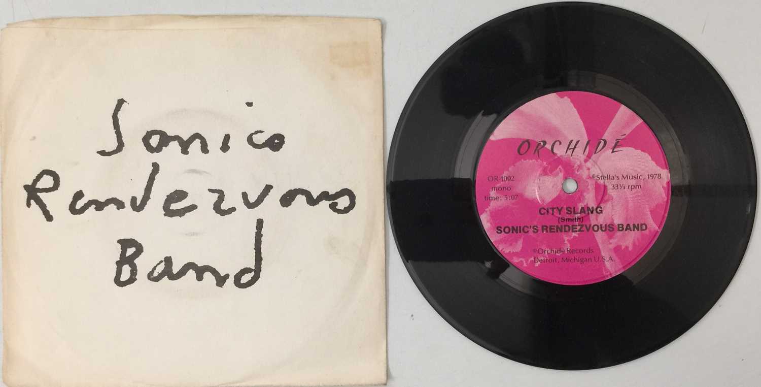 Lot 123 - SONIC'S RENDEZVOUS BAND - CITY SLANG 7" (ORIGINAL PRESSING - OR-1002 - BLACK SLEEVE VARIANT)