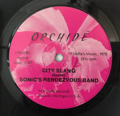 Lot 123 - SONIC'S RENDEZVOUS BAND - CITY SLANG 7" (ORIGINAL PRESSING - OR-1002 - BLACK SLEEVE VARIANT)
