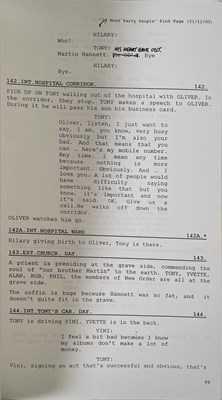 Lot 473 - MANCHESTER MUSIC - SHOOTING SCRIPT FOR 24HR PARTY PEOPLE.