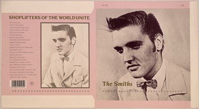 Lot 129 - THE SMITHS - SHOPLIFTERS OF THE WORLD UNITE - 1987 REJECTED 7" PROOF SLEEVE.