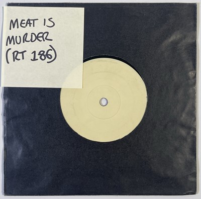 Lot 21 - THE SMITHS - MEAT IS MURDER (LIVE) - 1985 WITHDRAWN AND UNRELEASED 7" TEST PRESSING (RT 186)