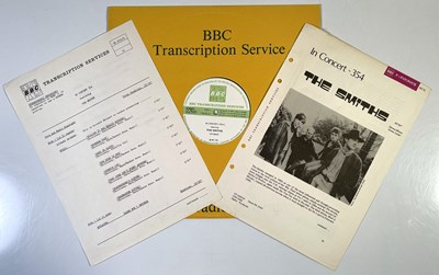 Lot 27 - THE SMITHS - IN CONCERT 354 BBC TRANSCRIPTION DISC LP - 1985 IN CONCERT - LIVE AT THE OXFORD APOLLO (CN 4563/S)