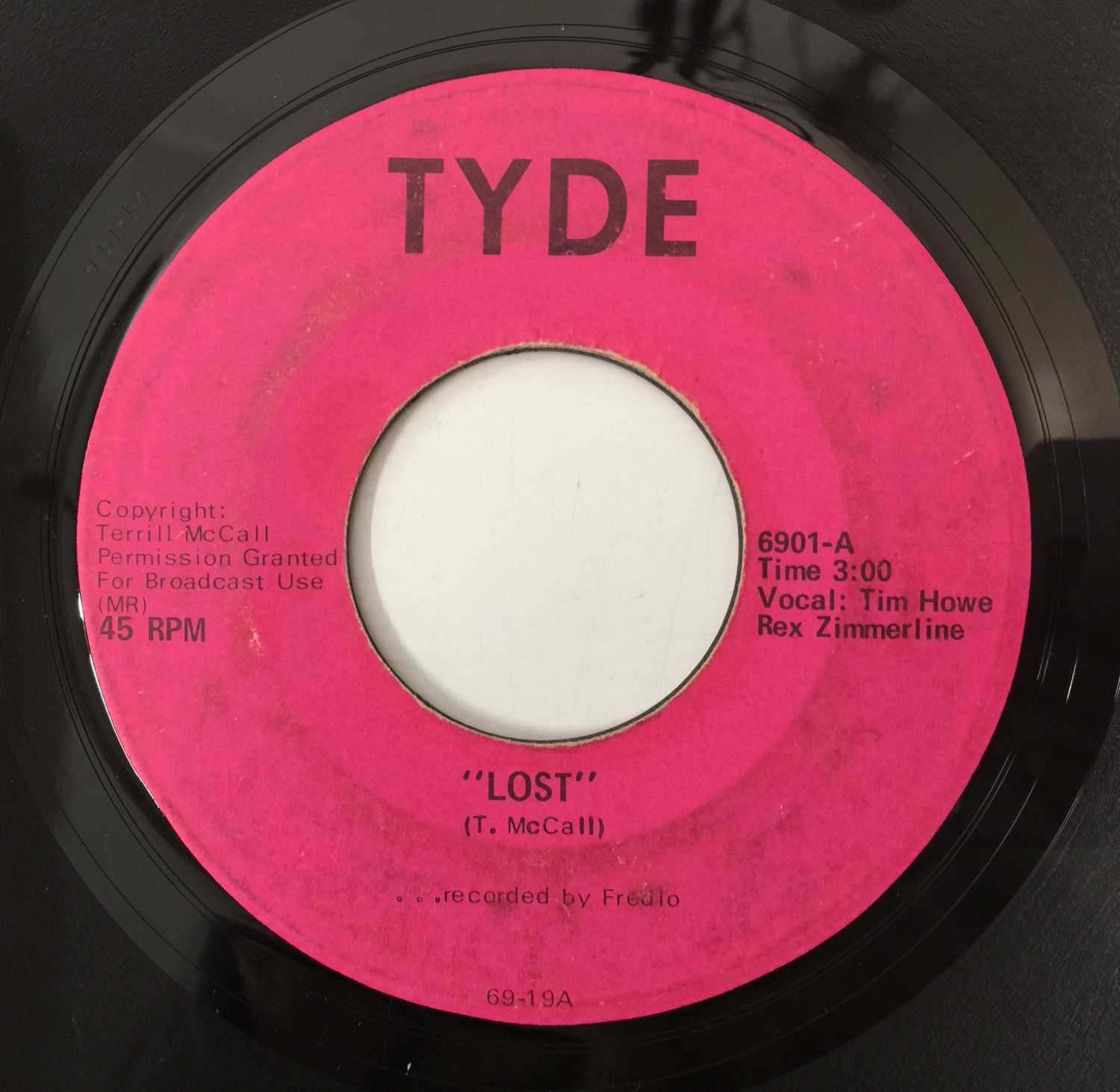 Lot 127 - TYDE - LOST C/W PSYCHEDELIC PILL 7" (FREDLO - 6901)