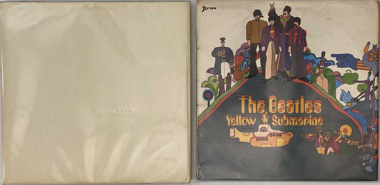 Lot 160 - THE BEATLES - YELLOW SUBMARINE/ WHITE ALBUM LP PACK