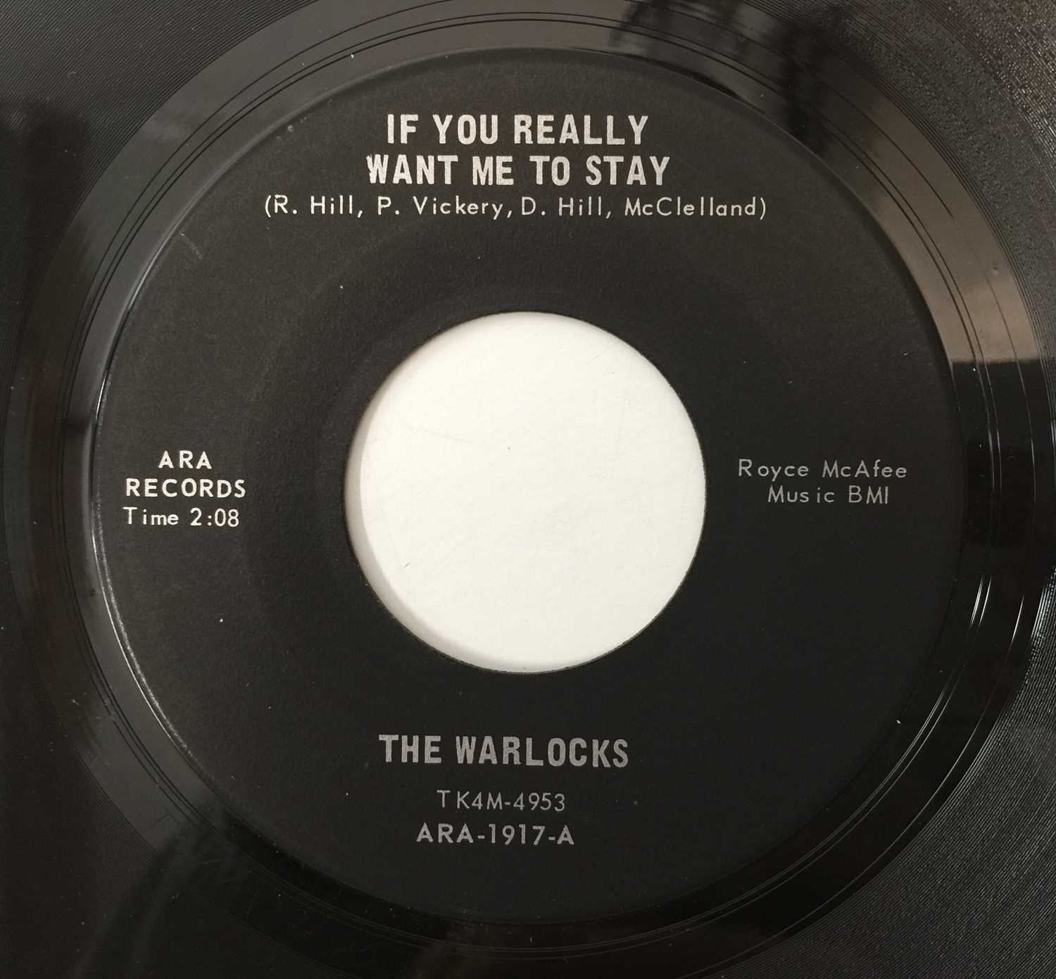 Lot 135 - THE WARLOCKS - IF YOU REALLY WANT ME TO STAY C/W GOOD TIME TRIPPIN' (ARA-1917)