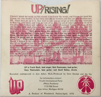 Lot 136 - UP - JUST LIKE AN ABORIGINE C/W HASSAN I SABBAH 7" (SUNDANCE RECORDS 22190)