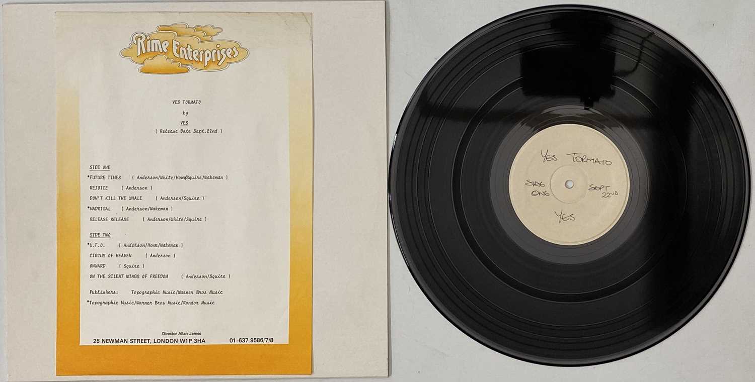 Lot 166 - YES - TORMATO LP (UK WHITE LABEL PRE-RELEASE PROMO - K50518)