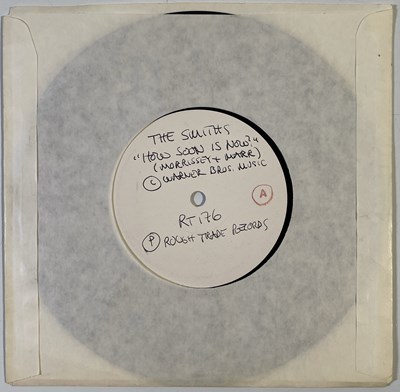 Lot 43 - THE SMITHS - HOW SOON IS NOW C/W OSCILLATE WILDLY 7" (1985 UK WHITE LABEL TEST PRESSING - RT 176)