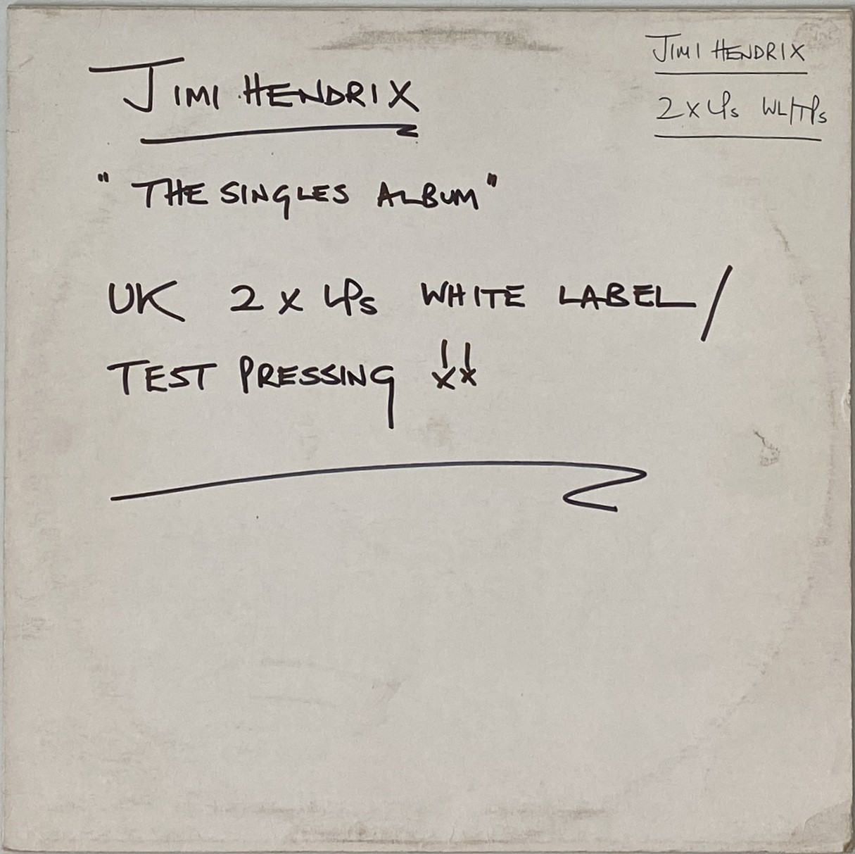 Lot 168 - JIMI HENDRIX - THE SINGLES ALBUM LP (UK
