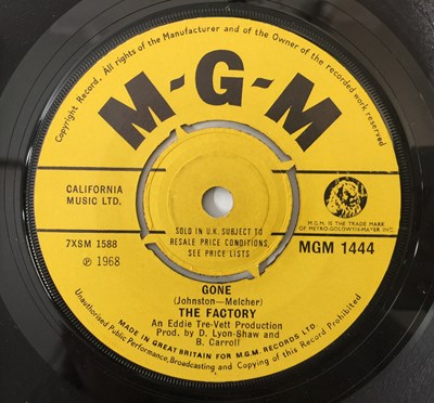 Lot 138 - THE FACTORY - PATH THROUGH THE FOREST C/W GONE 7" (MGM 1444 - 4-PRONG CENTRE)