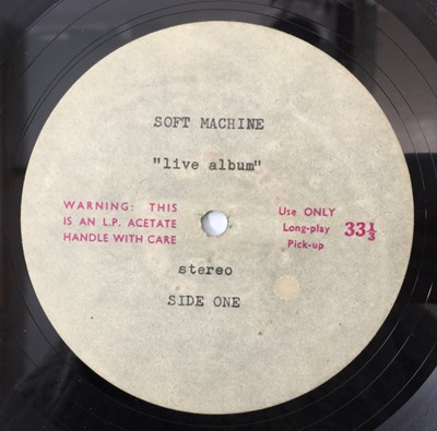 Lot 169 - SOFT MACHINE - STEREO POP SPECIAL 23 LP ACETATE (BBC TRANSCRIPTION - CN 1605/S)