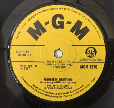 Lot 142 - ONE IN A MILLION - FREDEREEK HERNANDO C/W DOUBLE SIGHT 7" (MGM 1370)