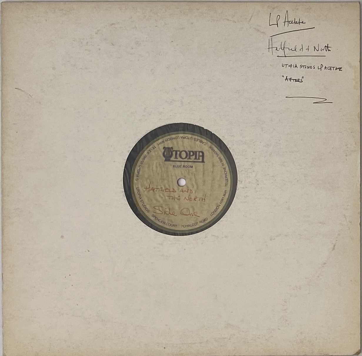 Lot 172 - HATFIELD AND THE NORTH - LP ACETATE (UTOPIA)