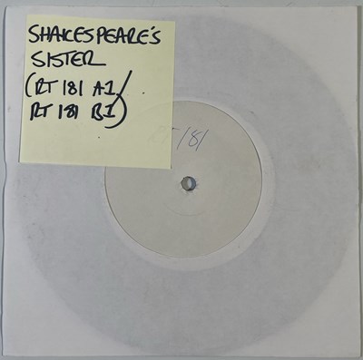 Lot 44 - THE SMITHS - SHAKESPEARE'S SISTER 7" (ORIGINAL UK WHITE LABEL TEST PRESSING - RT 181)