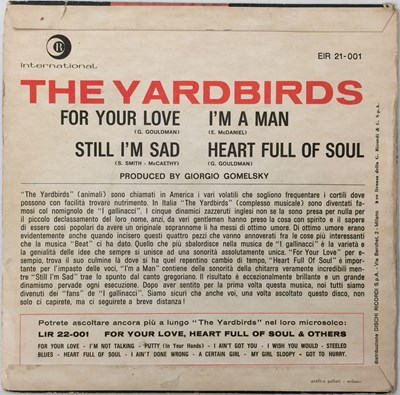 Lot 146 - THE YARDBIRDS - FOR YOUR LOVE EP (EIR 21 001)