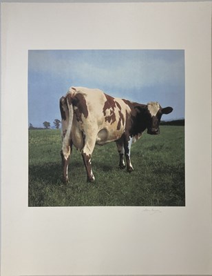 Lot 544 - PINK FLOYD / STORM THORGERSON ATOM HEART MOTHER SIGNED FINE ART PRINT.