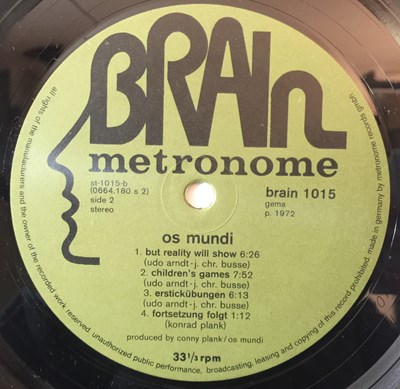 Lot 7 - OS MUNDI - 43 MINUTEN LP (ORIGINAL GERMAN PRESSING - BRAIN/METRONOME BRAIN 1015)