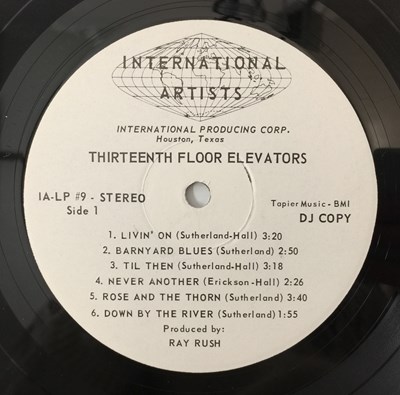 Lot 266 - 13th FLOOR ELEVATORS - BULL OF THE WOODS LP (ORIGINAL 1969 US PROMO - 1A LP-9)