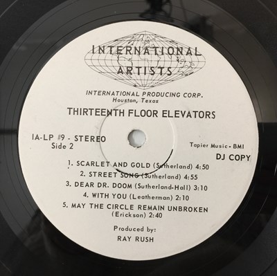 Lot 266 - 13th FLOOR ELEVATORS - BULL OF THE WOODS LP (ORIGINAL 1969 US PROMO - 1A LP-9)