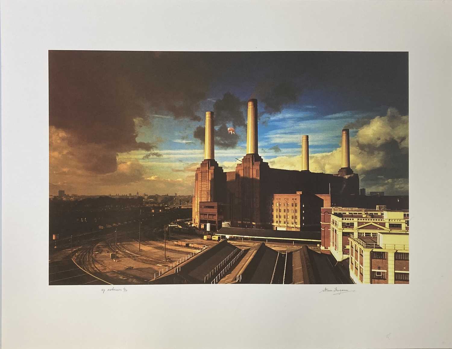 Lot 545 - PINK FLOYD / STORM THORGERSON ANIMALS SIGNED FINE ART PRINT.