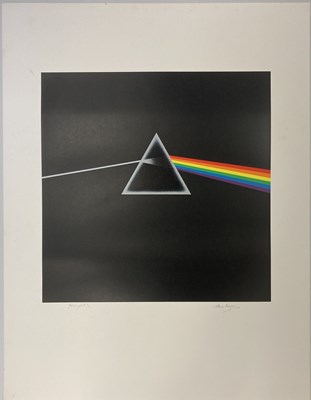 Lot 546 - PINK FLOYD / STORM THORGERSON DARK SIDE OF THE MOON 1/1 SIGNED FINE ART PRINT.