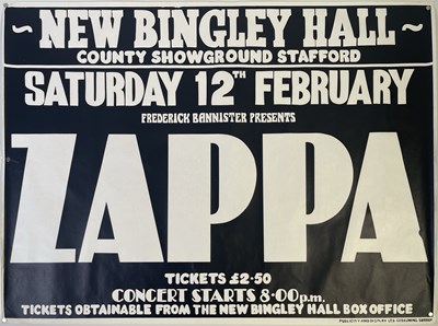 Lot 182 - FRANK ZAPPA - 1977 CONCERT POSTER.