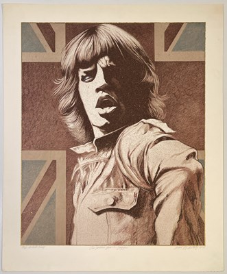 Lot 366 - THE ROLLING STONES - DAVID OXTOBY SIGNED LIMITED EDITION PRINT.