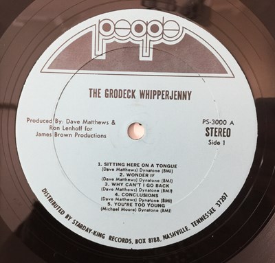 Lot 224 - THE GRODECK WHIPPERJENNY - S/T LP (US STEREO ORIGINAL - PEOPLE - PS-3000)