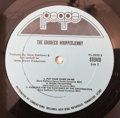 Lot 224 - THE GRODECK WHIPPERJENNY - S/T LP (US STEREO ORIGINAL - PEOPLE - PS-3000)