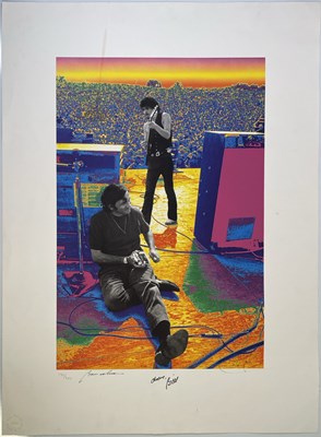 Lot 587 - SANTANA - SIGNED LIMITED EDITION BARON WOLMAN PRINT.