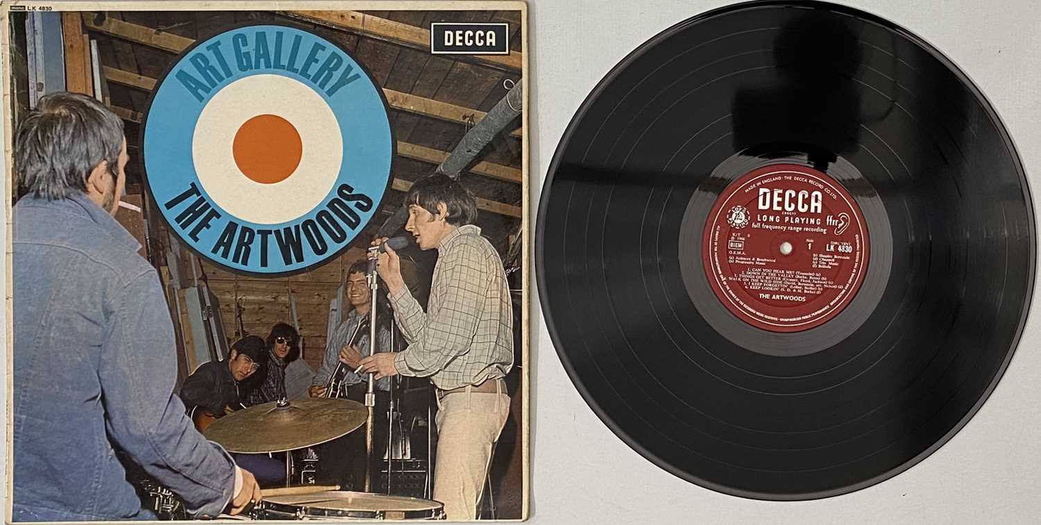 Lot 279 - THE ARTWOODS - ART GALLERY LP (ORIGINAL UK MONO COPY - DECCA LK 4830)
